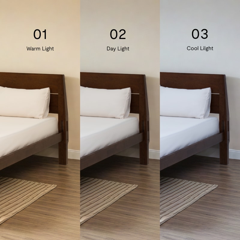 FlexiSpot Kana Japanese Joinery Bed with Headboard | Simple